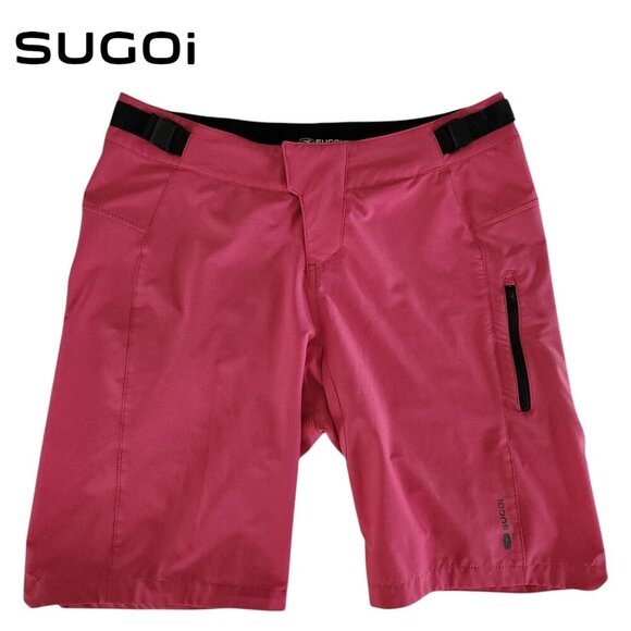 SUGOI Women’s Trail Cycling Shorts Pink medium | MTB & Activewear - Picture 1 of 13